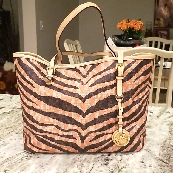 Michael Kors Handbags - Michael Kors Tiger Print Shoulder Bag
